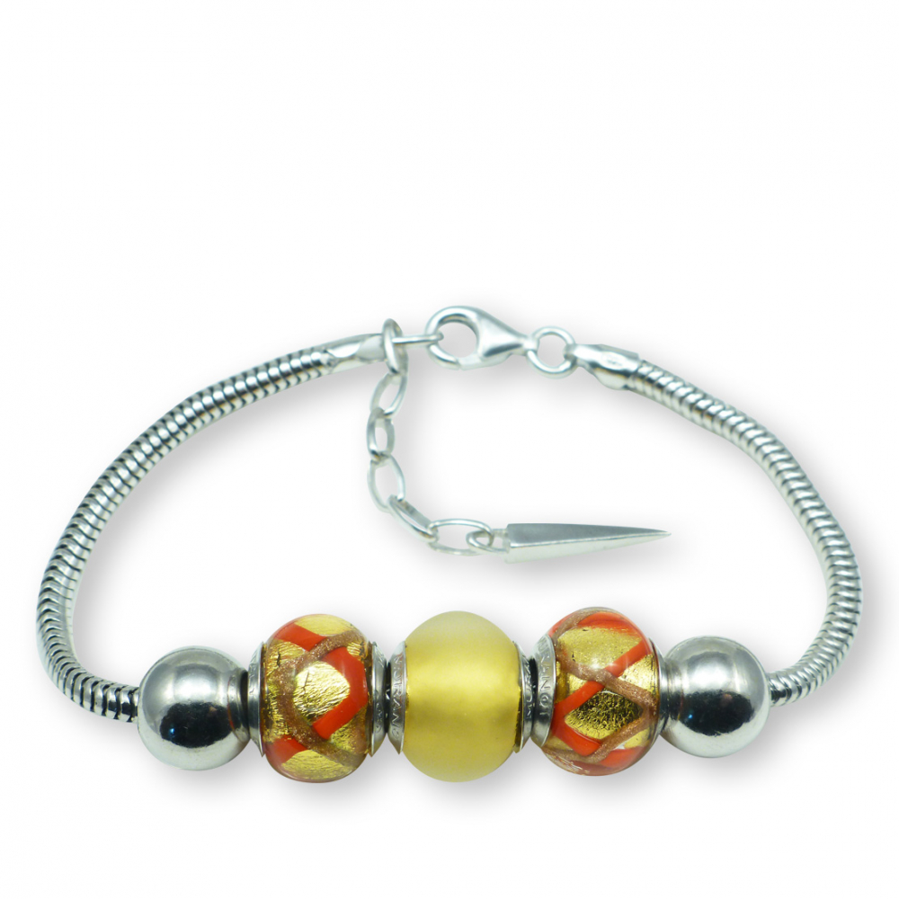 Silver and colored Murano glass TOUS Icon Glass Bracelet  TOUS