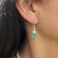 Murano Glass earrings – Brina Aquamarine/Pearl Photo