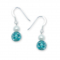 Murano Glass earrings – Brina Aquamarine/Pearl Photo