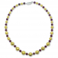 Murano Glass necklace – Gianna Gold/Burgundy Photo